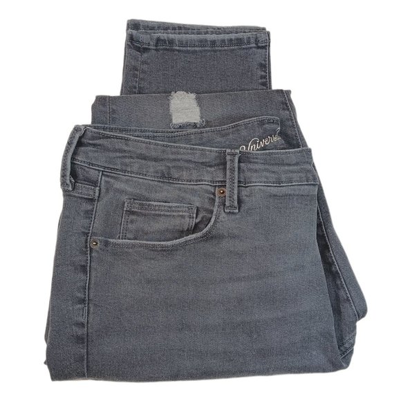 Universal Thread Womens Mid Rise Distressed Skinny Jeans Gray Size 18W - Picture 4 of 4